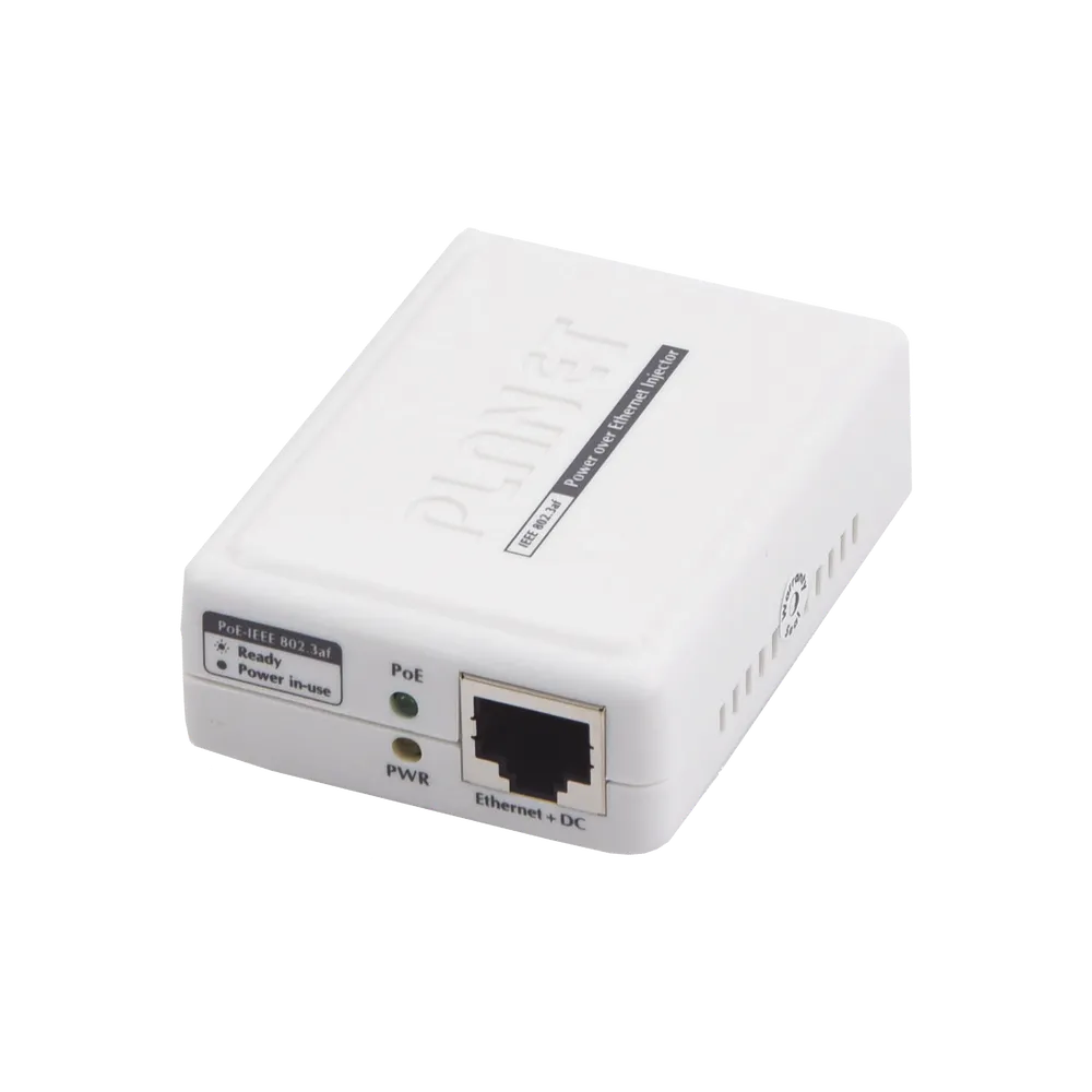 POE Gigabit Planet-152 48V 0,4A Compatible Aruba AP11 a 15, Ubiquiti U6 LR y otros.