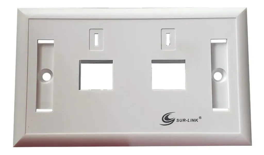 Faceplate RJ45 Doble