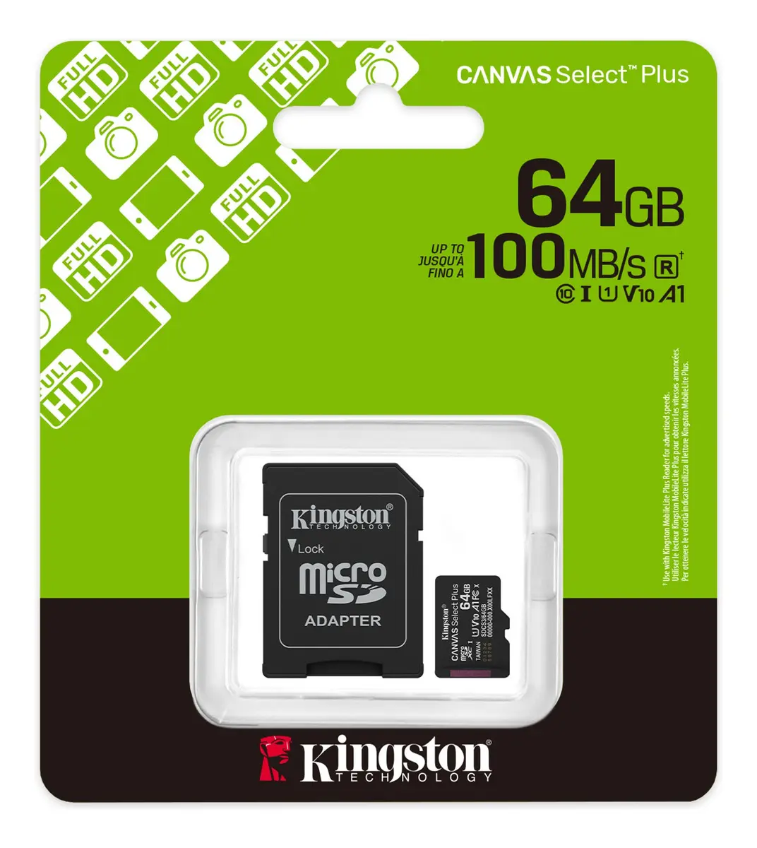 [0604045] Memoria Micro Sd Kingston Canvas 64gb 100mb/s Clase 10