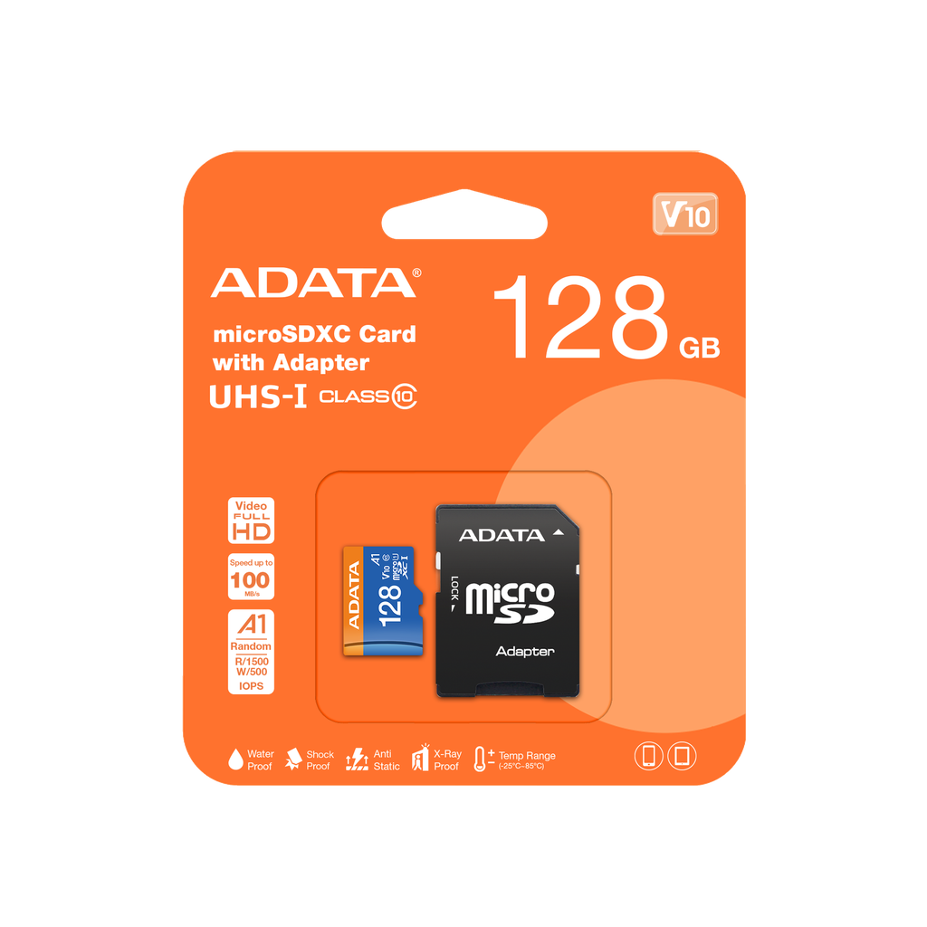 [0604091] Memoria Micro SD ADATA Premier A1 V10  Clase 10 128GB