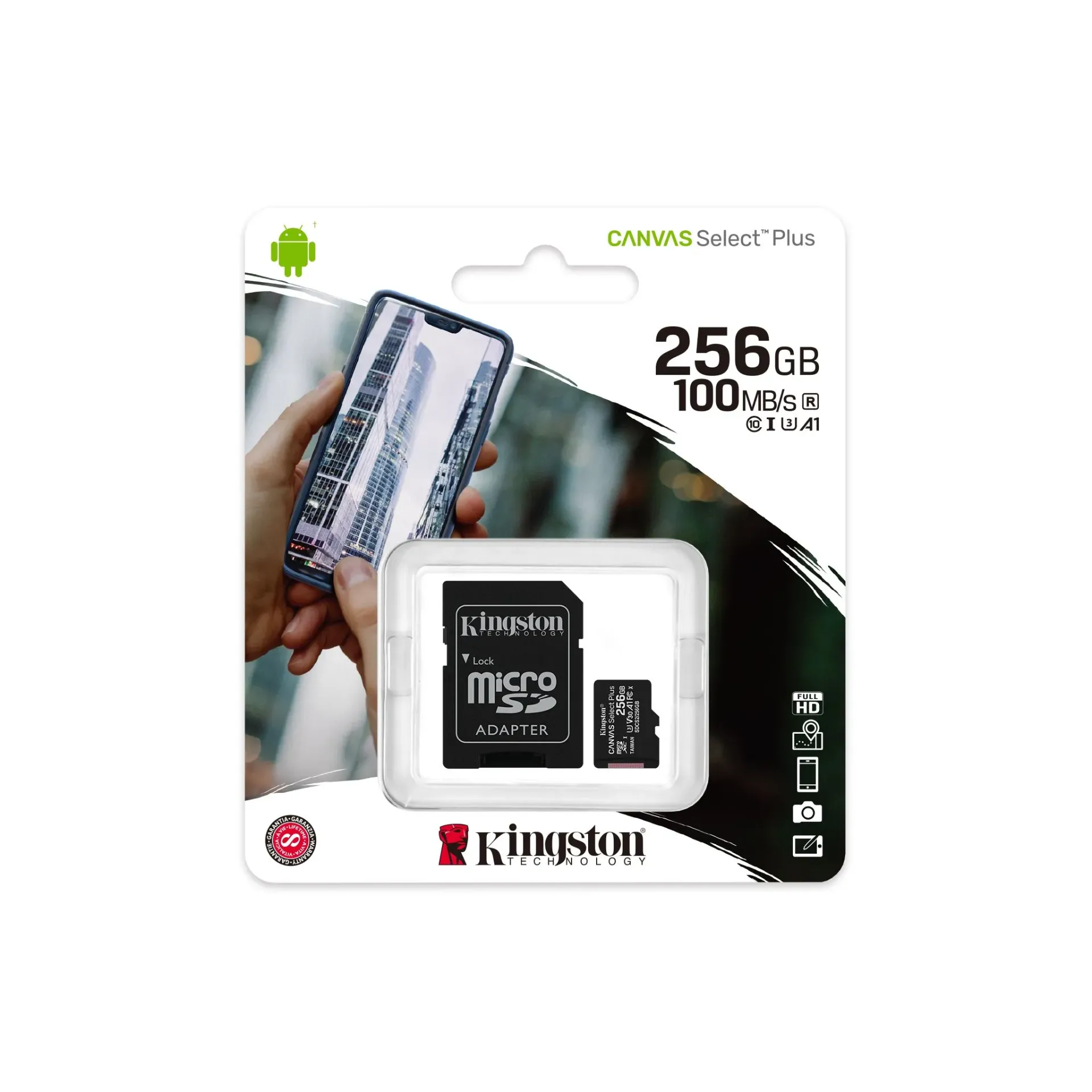 [0604132] Memoria Micro Sd Kingston Canvas 256gb 100mb/s Clase 10