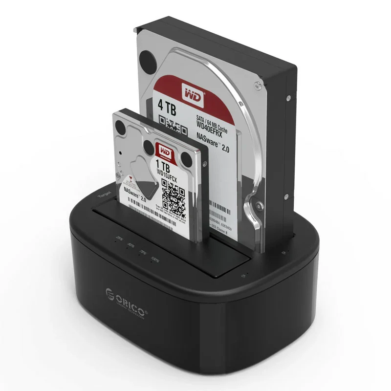 [0604137] Clonador Offline de Disco Duro HDD y SSD SATA USB 3,0 Orico 2 bahías