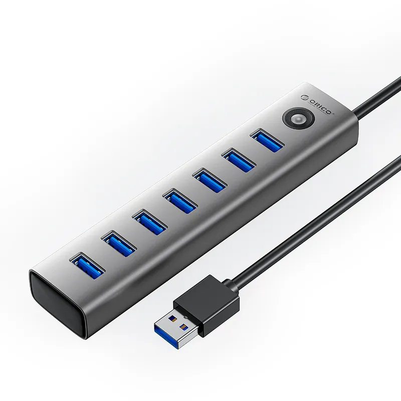 Estación de acoplamiento  Orico HUB - USB 3,0 *7 - 1Mts 5 Gbps USB A