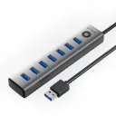 Estación de acoplamiento  Orico HUB - USB 3,0 *7 - 1Mts 5 Gbps USB A