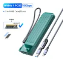 Carcasa Verde Orico para disco sólido SSD M2 NVMe USB Tipo-C Gen2 10Gbps PCIe