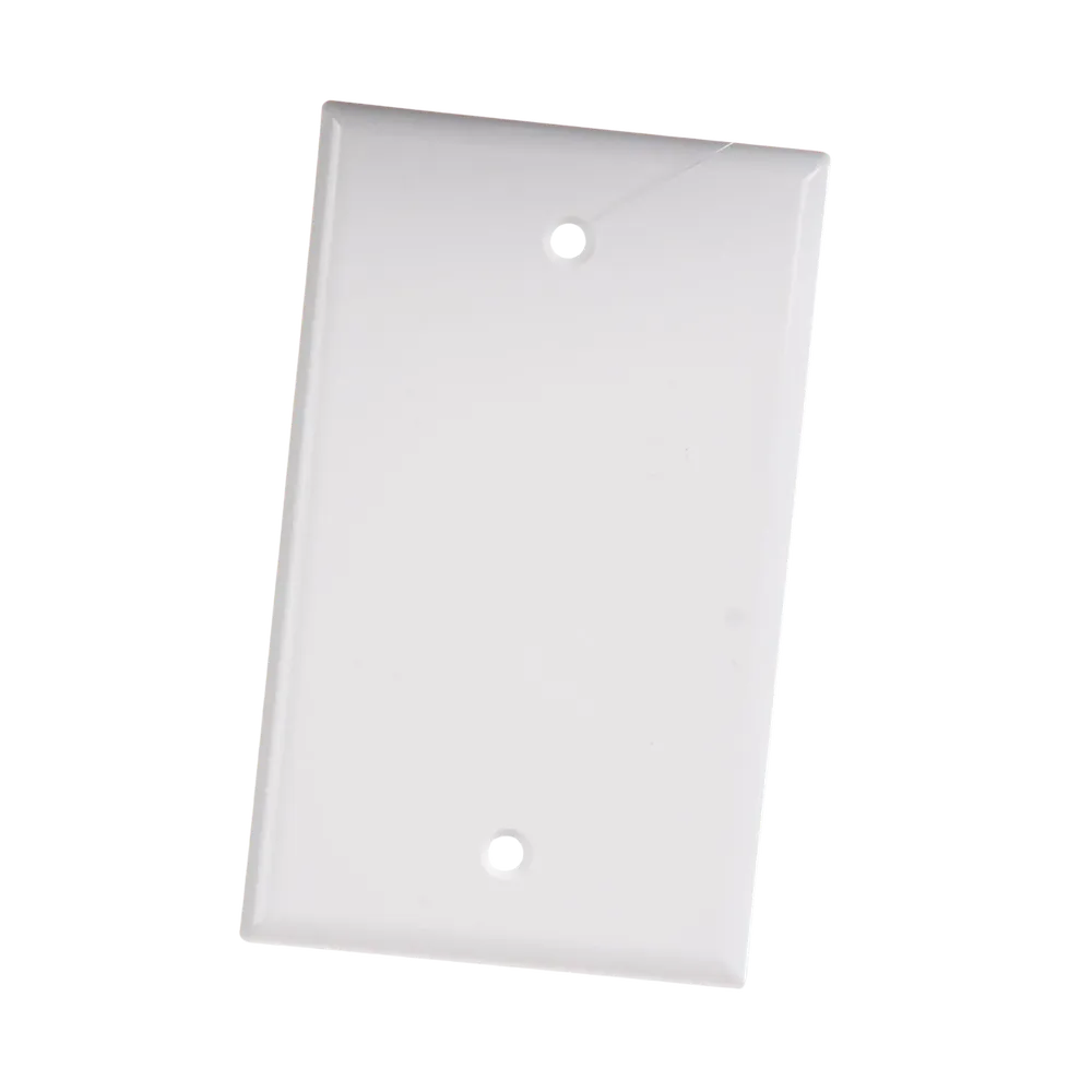 [0303041] Placa de Pared Ciega Universal, Color Blanco