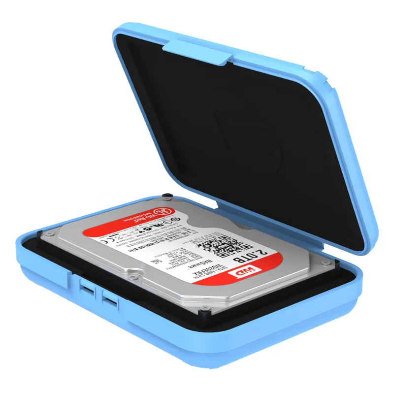 Caja de protección para Disco Duro 3,5" Orico repelente al agua (Azul)